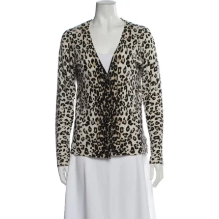 Magaschoni Cashmere Animal Print Sweater (3)
