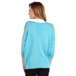 Magaschoni Women's Colorblocked V Neck (2)