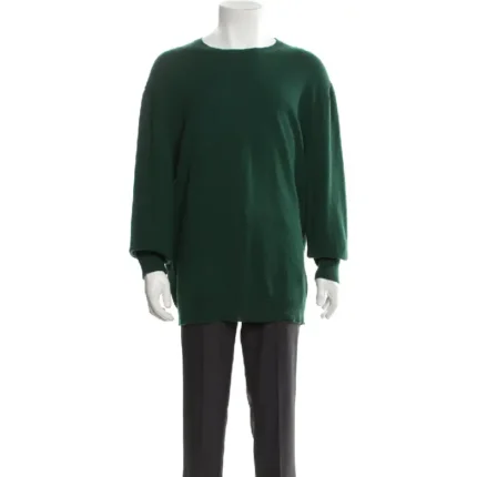 Magaschoni Cashmere Crew Neck Pullover Green (1)