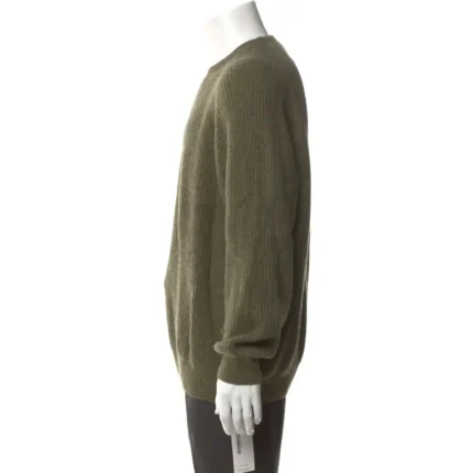 Magaschoni Cashmere Crew Neck Pullover Olive (3)