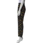 Magaschoni Cashmere Straight Leg Pants BlackYellow (3)