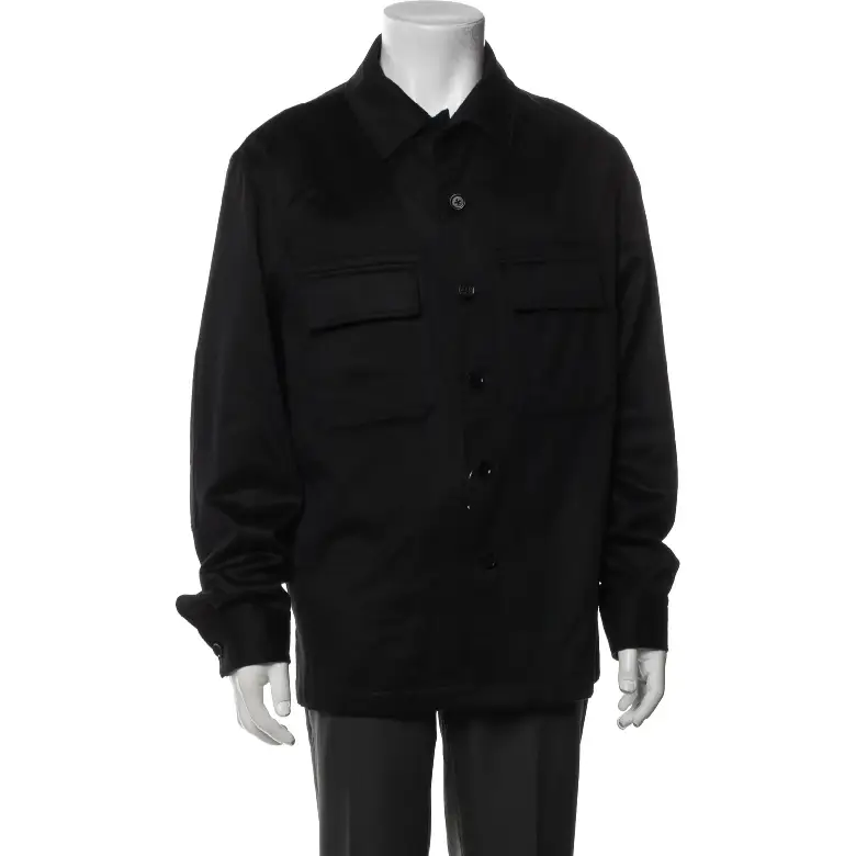 Magaschoni Cashmere Utility Jacket Black (1) Magaschoni Cashmere Utility Jacket Black (1)