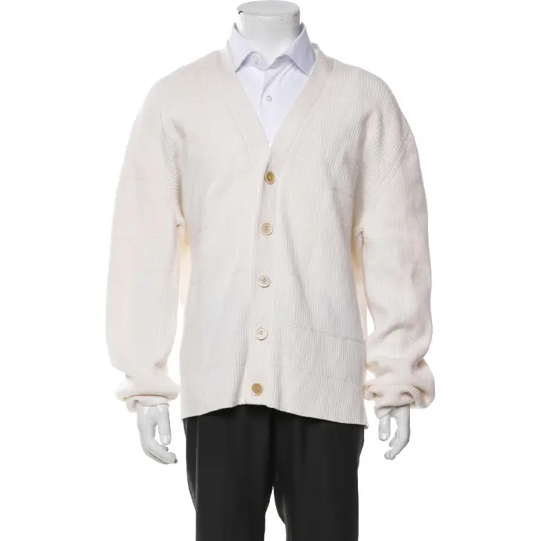 Magaschoni Cashmere V Neck Cardigan (1) Magaschoni Cashmere V Neck Cardigan (1)