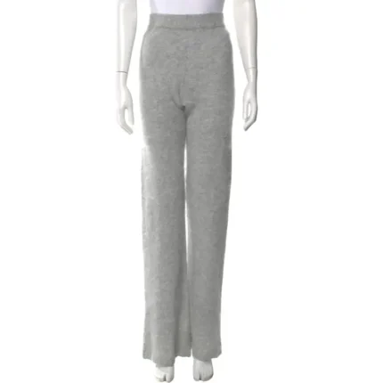Magaschoni Cashmere Wide Leg Pants Grey (1)