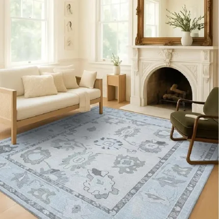 Magaschoni Fame Living Cream Beige Oushak Rug (1)