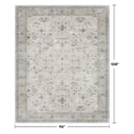 Magaschoni Light Gray & Sage Living Room Rug (1)