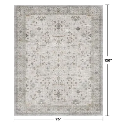 Magaschoni Light Gray & Sage Living Room Rug (1)