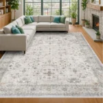 Magaschoni Light Gray & Sage Living Room Rug (5)