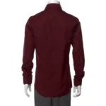 Magaschoni Long Sleeve Tuxedo Shirt Marron (2)
