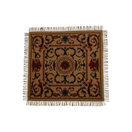Magaschoni Printed Cashmere Throw Blanket Brown (3)