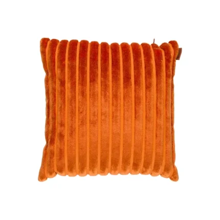 Magaschoni Ribbed Throw Pillow Orange (2)