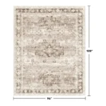 Magaschoni Washable Farmhouse Living Room Rug (1)