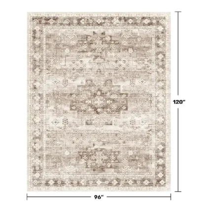 Magaschoni Washable Farmhouse Living Room Rug (1)