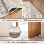 Magaschoni Washable Farmhouse Living Room Rug (2)