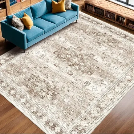 Magaschoni Washable Farmhouse Living Room Rug (5)