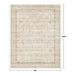 Magaschoni Washable Ivory Living Room Rug (1)